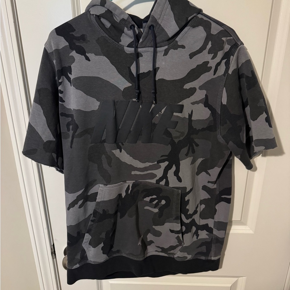 Nike Gray Hoodie with Blue Tag